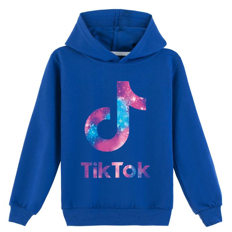 Детские толстовки унисекс с капюшоном на весну и осень, пуловеры, повседневная одежда 130cm темно-синий