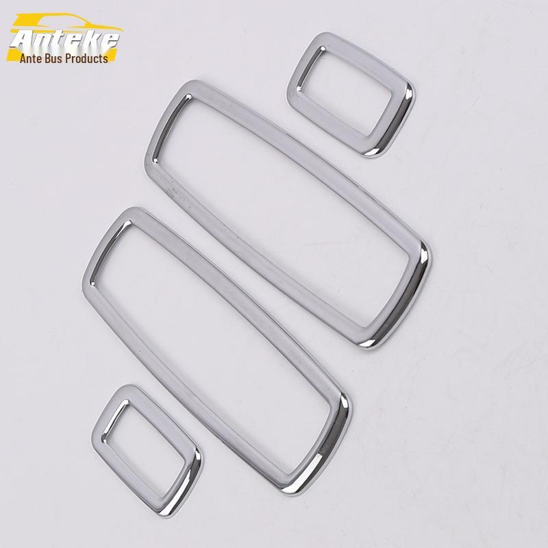 Fits 14 Cherokee Models: Glass Switch Decorative Frame for Car Door Window Armrest Lift Button