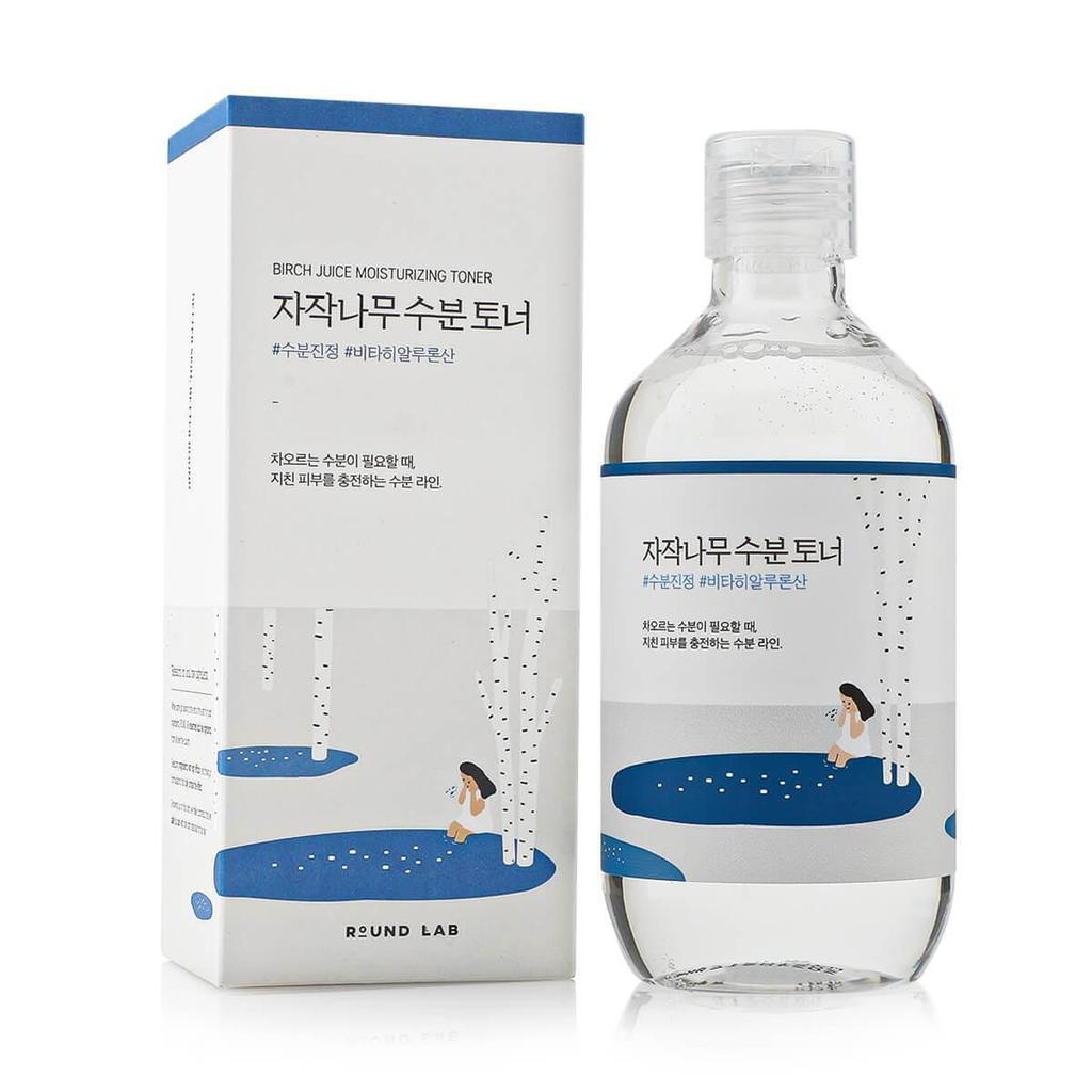ROUND LAB BIRCH JUICE Moisturizing Toner 300ML / Hydrating, Nourishing, Moisturizing, Korean Cosmetics, Kbeauty