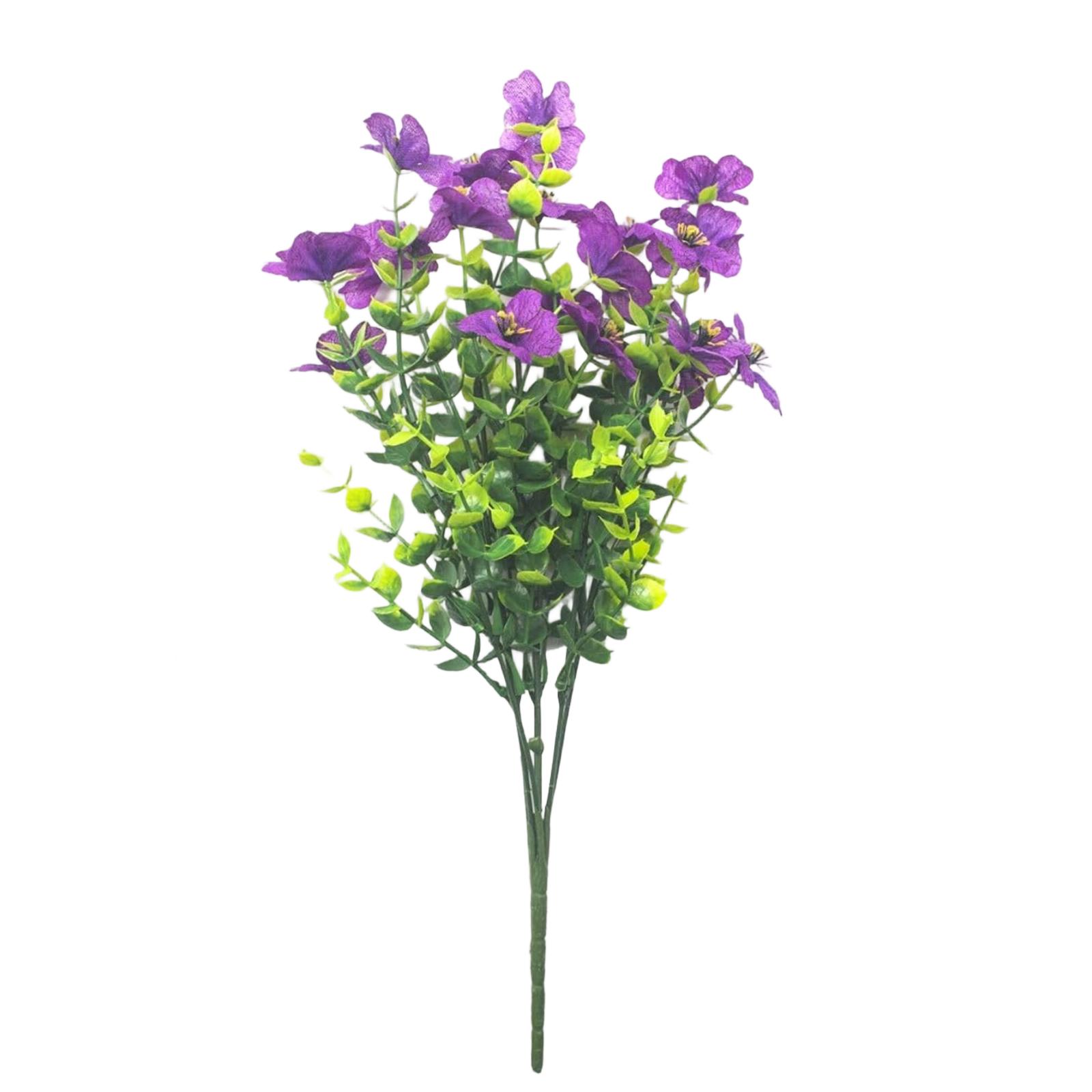 

Artificial Flower Arrangement Realistic Decorative Plant for Home Office Tabletop Display Simulation Floral Ornament One Size