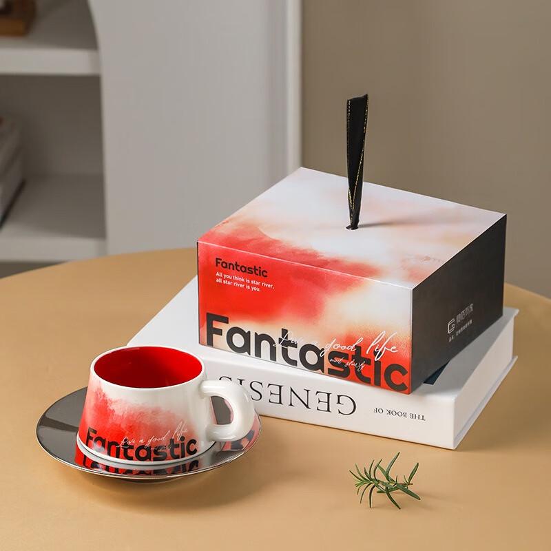 SX Fantasy Series Ceramic Coffee Cup with Saucer