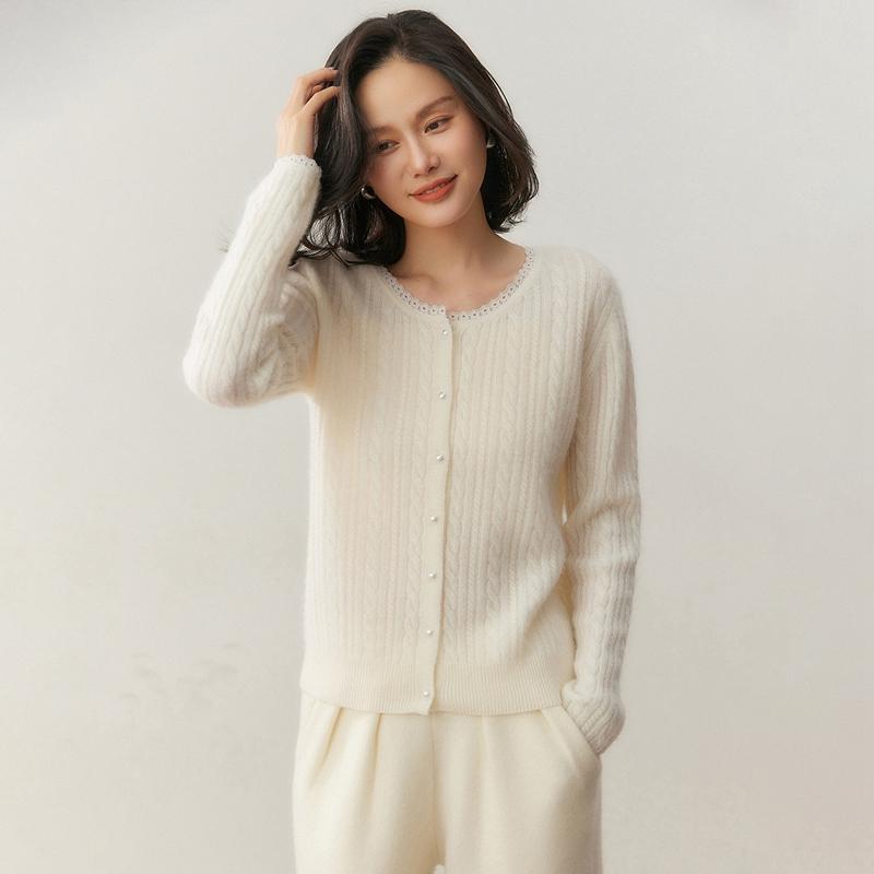 Qinghe 100% Pure Cashmere Women's Sweater - Ultra Soft Luxury Winter Pullover