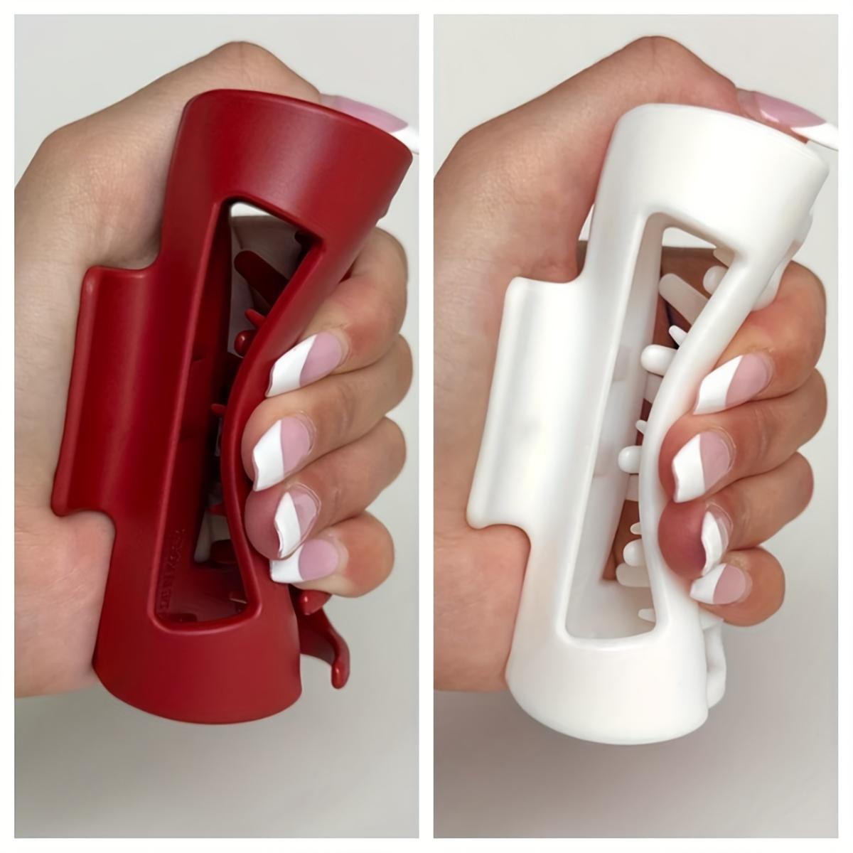 

2pcs Safe and Gentle Shark Clips, Anti-Slip Hair Claws with Secure Grip–Durable and Shatterproof Hair Accessories for Styling