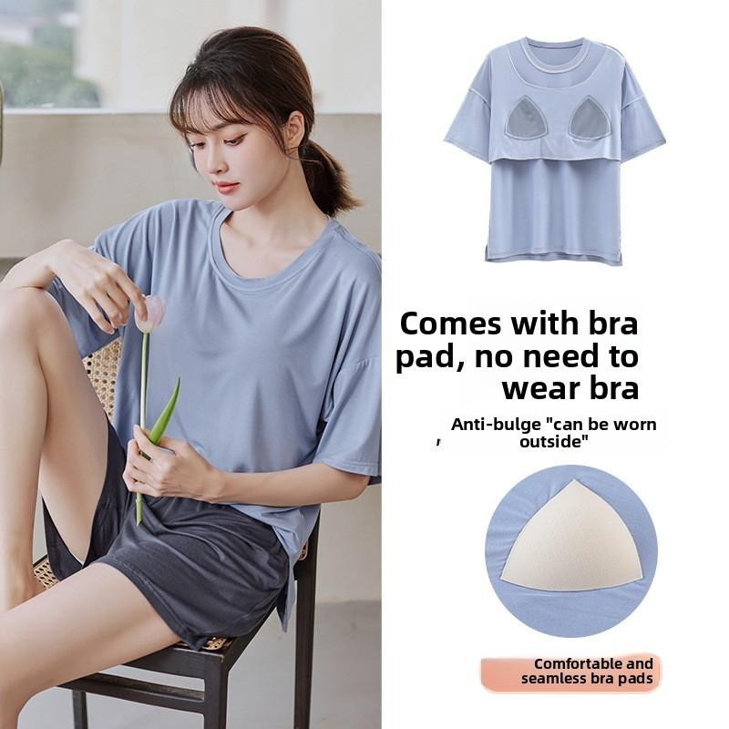 Sleepwear Set For Women With Breathable Modal Fabric For Summer Comfort And Lounge