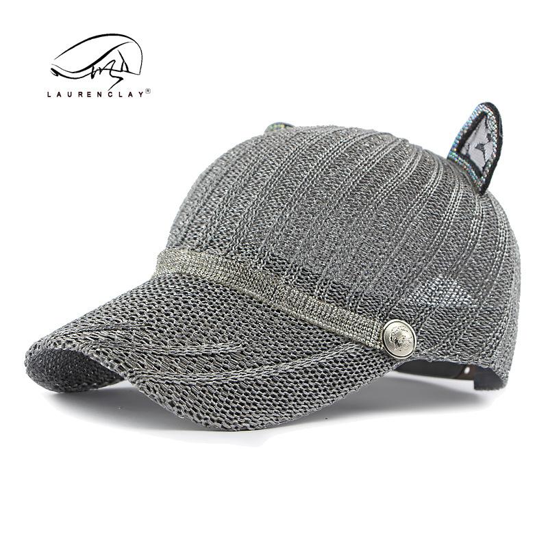 Fashion Personality Cute Cat Ears Baseball Cap Outdoor Summer Outing Outdoor Sun Protection Visor Cap Female Tide