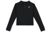 Nike Long Sleeved T Shirt Women's Black Set in Shoulder CV4698-010