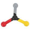 Antrenor de prindere Îmbunătățirea coordonării mână-ochi Viteză Design triunghiular Instrument de antrenament de viteză pentru exterior Birou Acasă