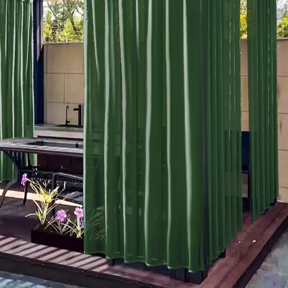 Window Screen Terrace Outdoor Pavilion Light-Filtering Sheer Curtain Outdoor Curtain Waterproof Sheer Curtain