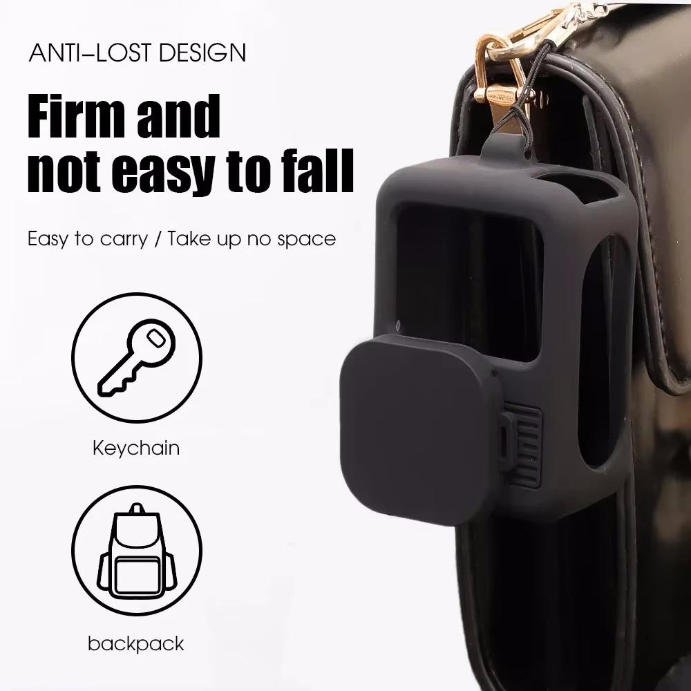 For GoPro Hero 13 Black Soft Silicone Protective Case Full Cover with Wrist Strap & Lens Cover Sprots Camera Accessories Kit