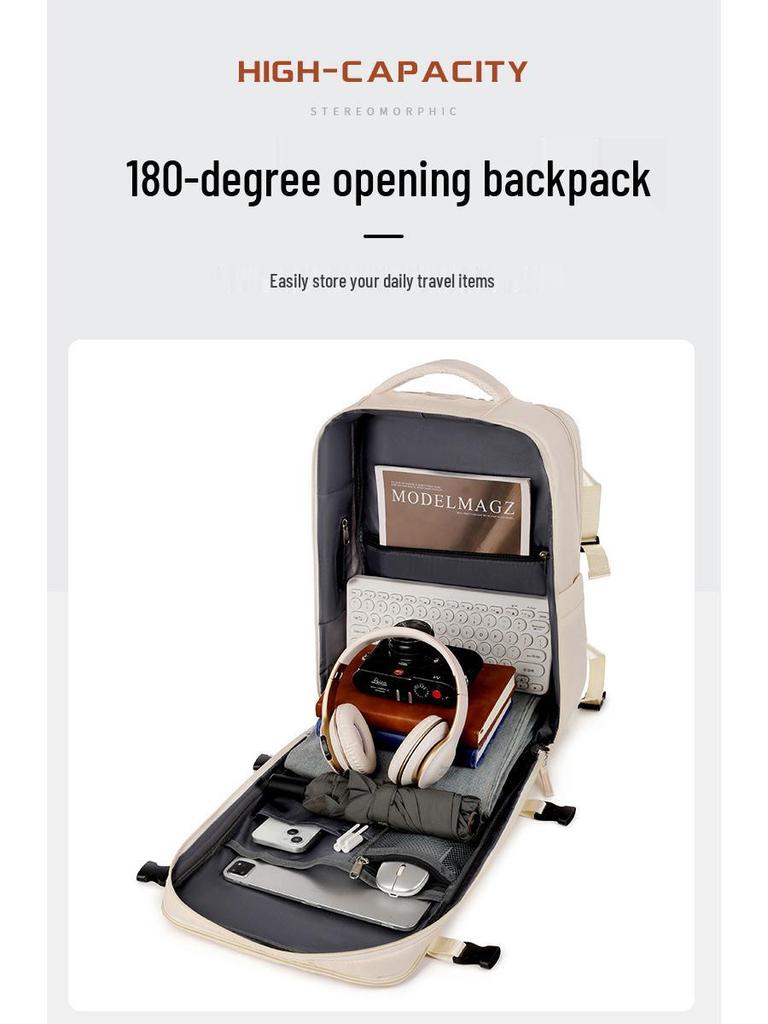 Customizable Men's Backpack: Large-Capacity Travel Bag, Business Laptop Bag, Portable Student Luggage