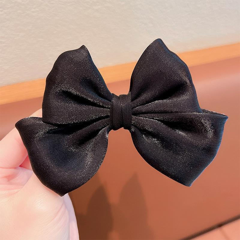 1PC Bright Snow Yarn Bow Hairpin Children's Headwear Lovely Girl Hair Clips Barrettes Hairgrips Hair Accessories