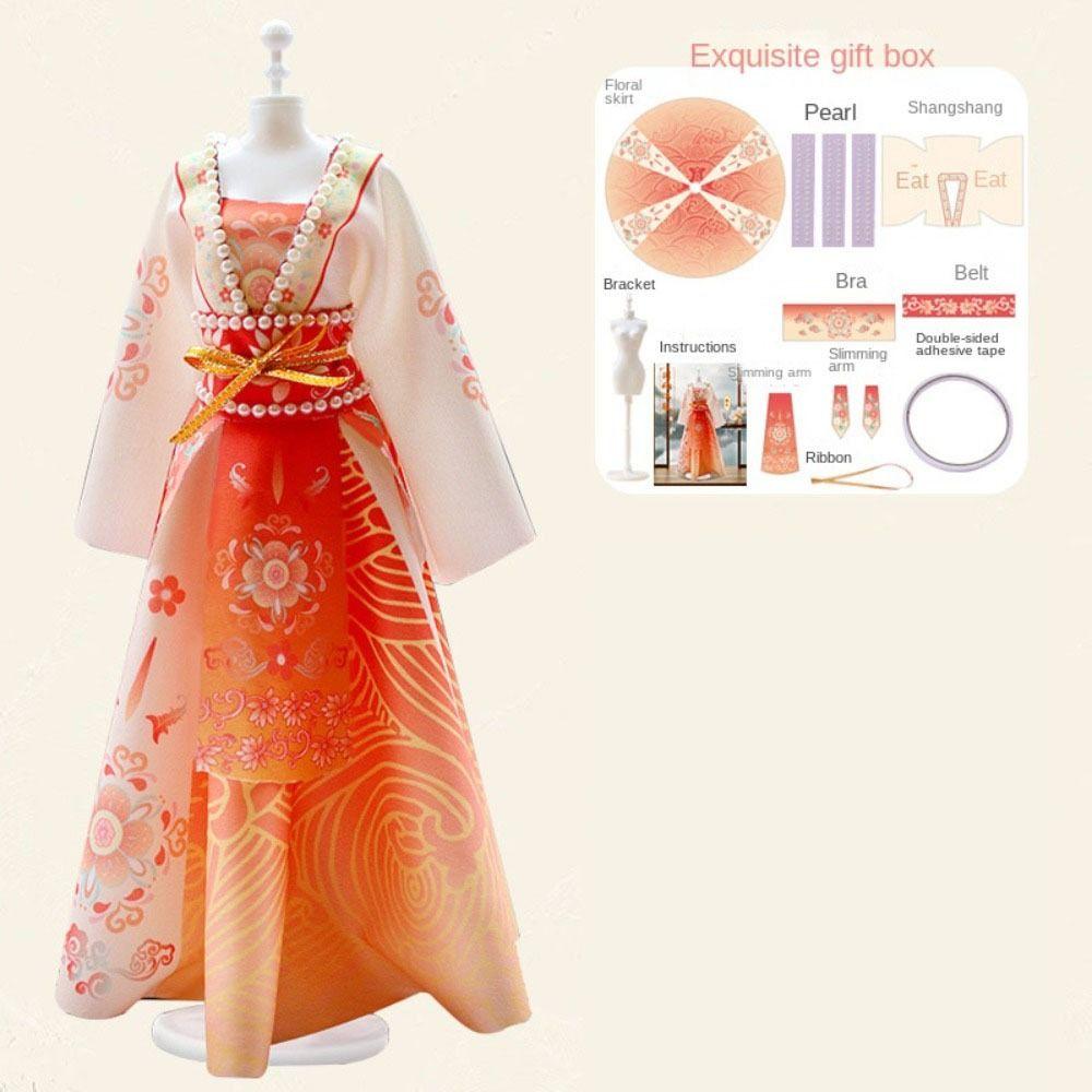 Dress Doll's Hanfu Clothes DIY Kit Wear Doll Clothing Design DIY Hanfu Clothes Toys DIY Toys