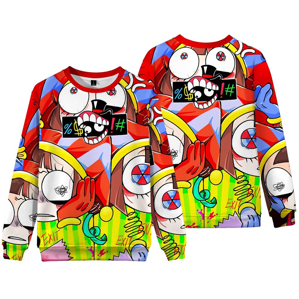 

Мужские толстовки с цифровым цирковым принтом, толстовки с капюшоном и круглым вырезом, мужской пуловер для путешествий, мужской топ, уличная одежда, спортивный костюм на открытом воздухе