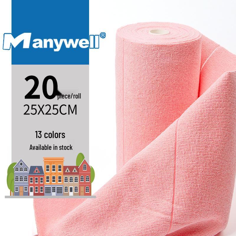 Reusable Lint-Free Absorbent Tearable Kitchen Dishcloth Roll