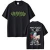 Rapper Mf Doom 100% Baumwolle Herrenhemd Madvillainy Albumgrafik Übergroß Kurzärmelig Damen Y2k Hip Hop Streetwear T-Shirt