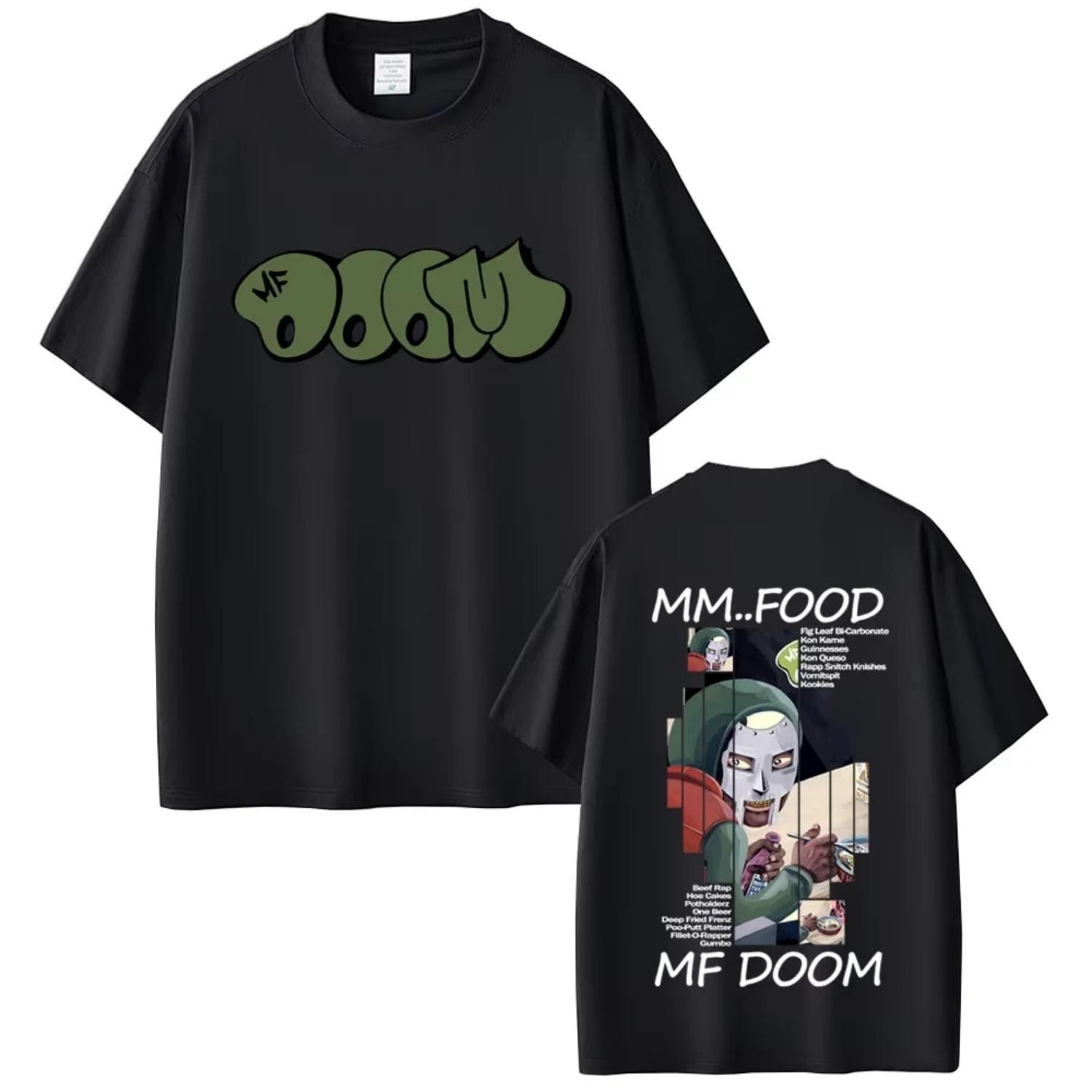 

MF DOOM T Shirt 2026 New Madvillainy Mask Graphic 100% Cotton Men Women Unisex Oversized Hip Hop Retro Y2k Streetwear Tops S разноцветный