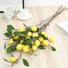 Fake Single Stem Fruit Tree Flower Bouquet With Plastic Blossoms For Home Decor