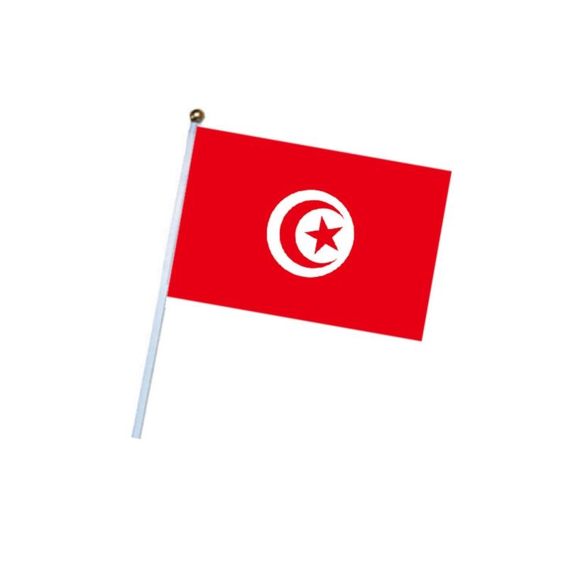50Pieces Hand Flag for Soccer & Football Fans Cheering Swing Flag Party Events Celebration National Flag Signal for Bann