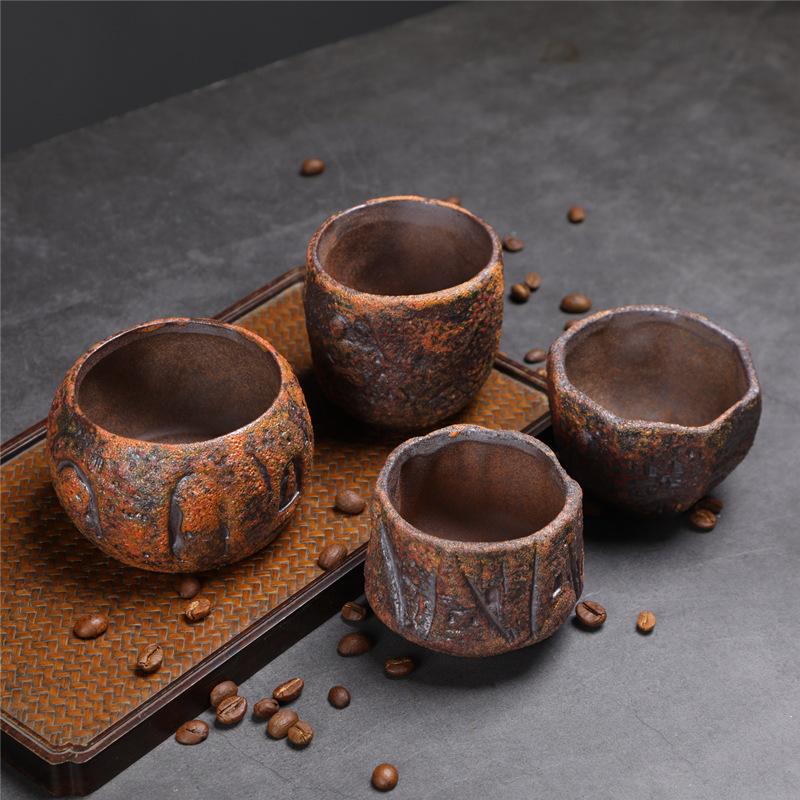 Ceramic Master Cup Merchandise Dunhuang Teacup Retro Household Ceramic Cup Bodhi Cup Kung Fu Teacup Personal Tea Cup