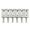 Musiclily Ultra 10.5mm Brass Bridge Saddles for ST Strat/TL Telecaster Electric Guitars, Chrome (Set of 6)