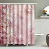 Pink Floral Shower Curtain With Sparkling Effect Perfect For Bathroom Decor! (128 Characters)