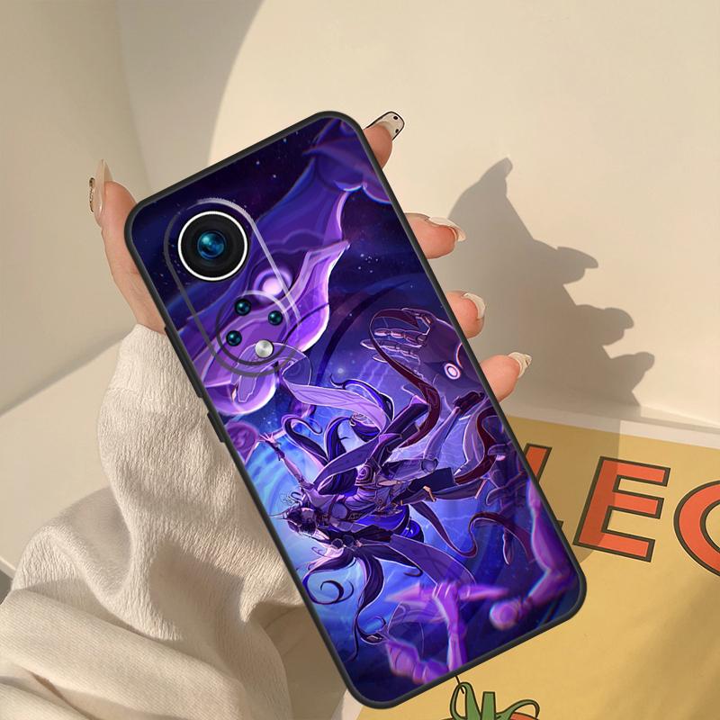 Genshin Impact Raiden Shogun Case For Huawei Honor X8a X8 X7 X9a 50 70 90 Magic5 Lite P40 P20 P30 P60 Pro P Smart Cover