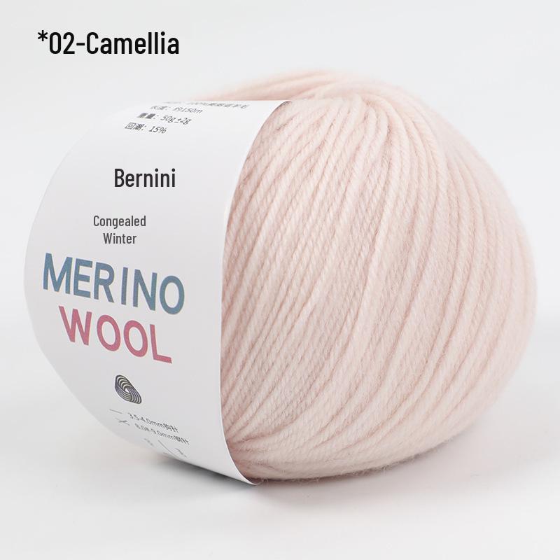 Merino Wool Yarn for DIY Knitting - Morandi Colors, Medium Thickness, Perfect for Hand-Knitted Hats.