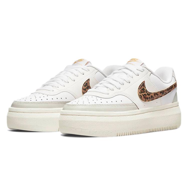 New Nike Court Vision Alta Low White Light Bone Sail Archaeo Brown Women's DO2791-100