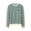 Navigare Women's Striped High-Neck Cotton Sweatshirt