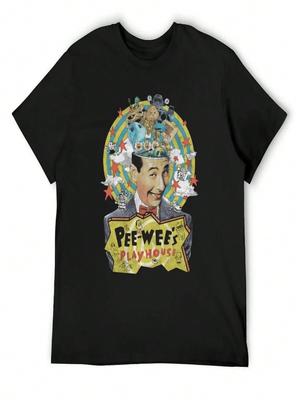 Pee Wee Herman Play House T-Shirt Basketball Graphic Tees Tees Summer Shirt Animal Prinfor Boys Workout Shirts For Men