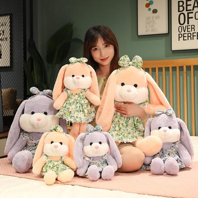40 /50 /70cm Kawaii Floral Skirt Rabbit Plushie Toys Stuffed Soft Animal Rabbit Dolls Lovely Toy For Children Girls Birthday Gifts