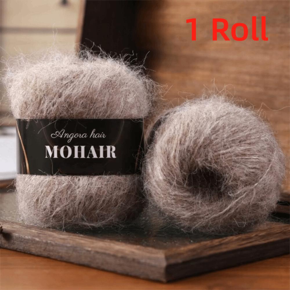 Fir Moale Pufos Tricotat Manual Fir Amestec Bumbac Fir Tricotat Alpaca Mohair Tricotat