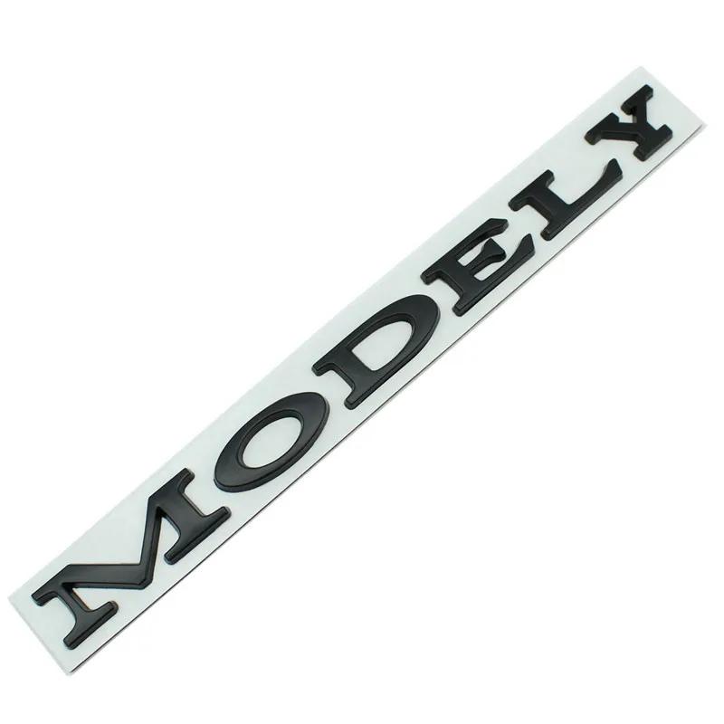 Model Y Logo Sticker for Tesla ModelY Creative Letter Stickers Tail Trunk 3D Zinc Alloy Emblem Badge Styling Car Modification