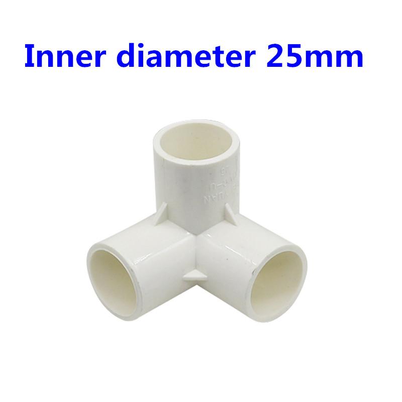 PVC Three-dimensional 3 Way 4 Way 5 Way Water Pipe Connector Innner Diameter 25mm Pipe Fittings Irrigation Equal Adapter 1 Pc