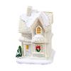 Christmas LED Light House Luminous Wooden Cabin Ornament Snow Scene Village Christmas Decoration For Home  New Year