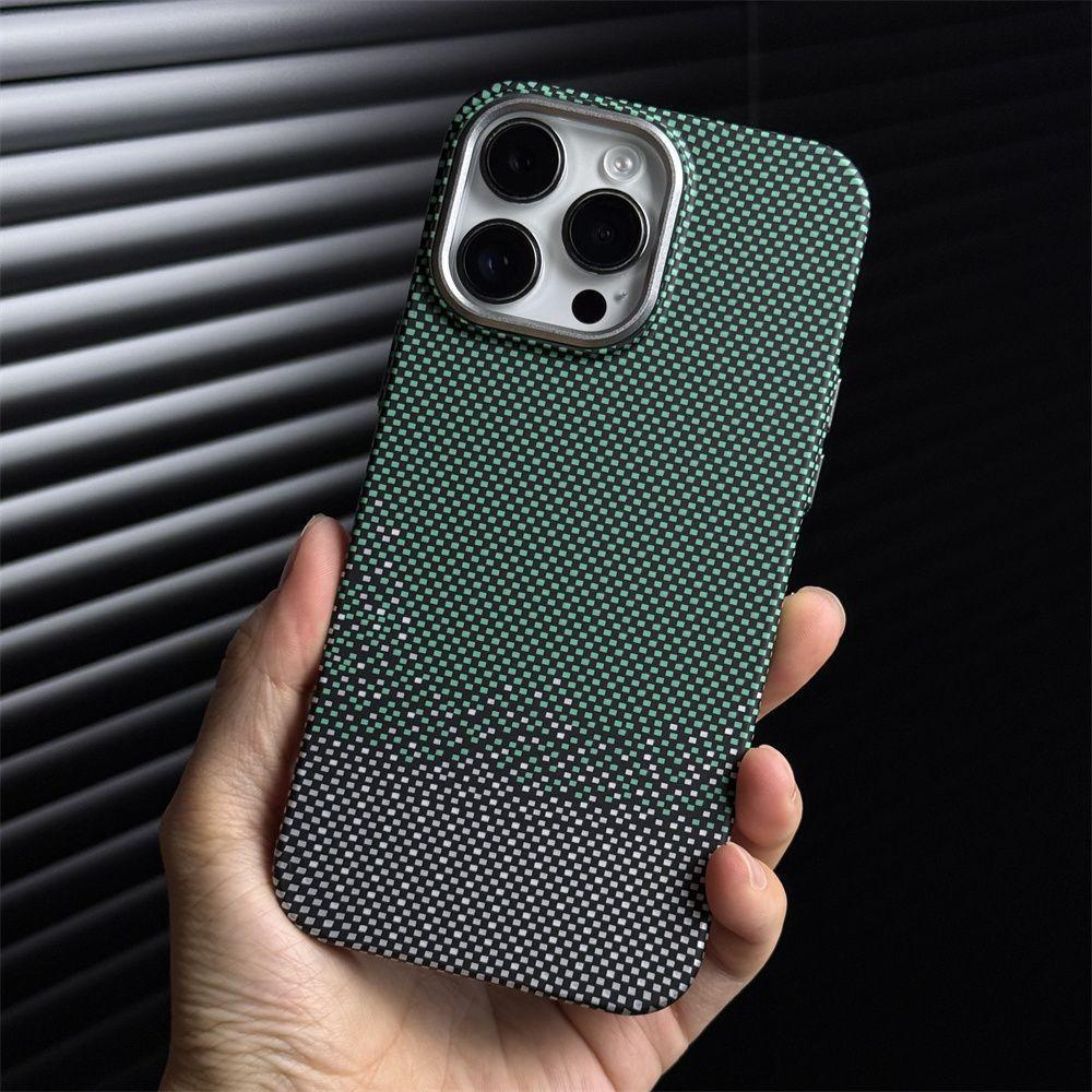 

Compatible iPhone 17 Pro Max Sunset Moonrise Kevlar Magnetic Case, Full Coverage Anti-Fall Design. 13 Pro Max