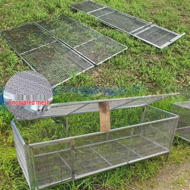 Extra Large Reinforced Chicken Coop with Anti-Weasel/Rat Wire Mesh for Poultry and Small Animals