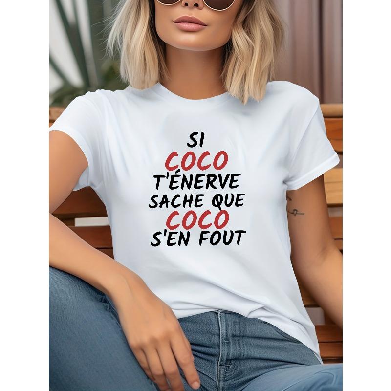 Футболка - Черная Повседневная Футболка с Коротким Рукавом с Красным и Белым Текстом, Мягкая и Удобная для Повседневной Одежды, Всесезонная Одежда S белый