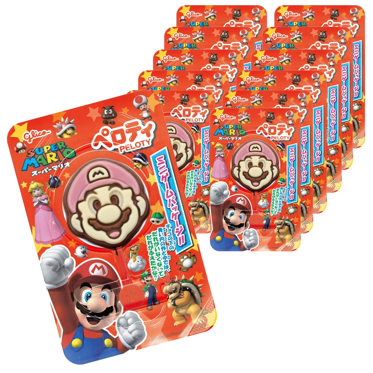 

Шоколад Perotie Super Mario, 20 г х 12 штук, Ezaki Glico