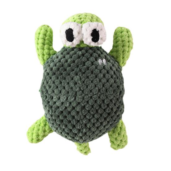 Interaktives Hundestofftier Quietschendes Stofftier Meeresbewohner Weiches Kauspielzeug Schildkröte Krabbe Seestern Welpen Zahnungsspielzeug für mittlere Kauer Indoor-Spiel