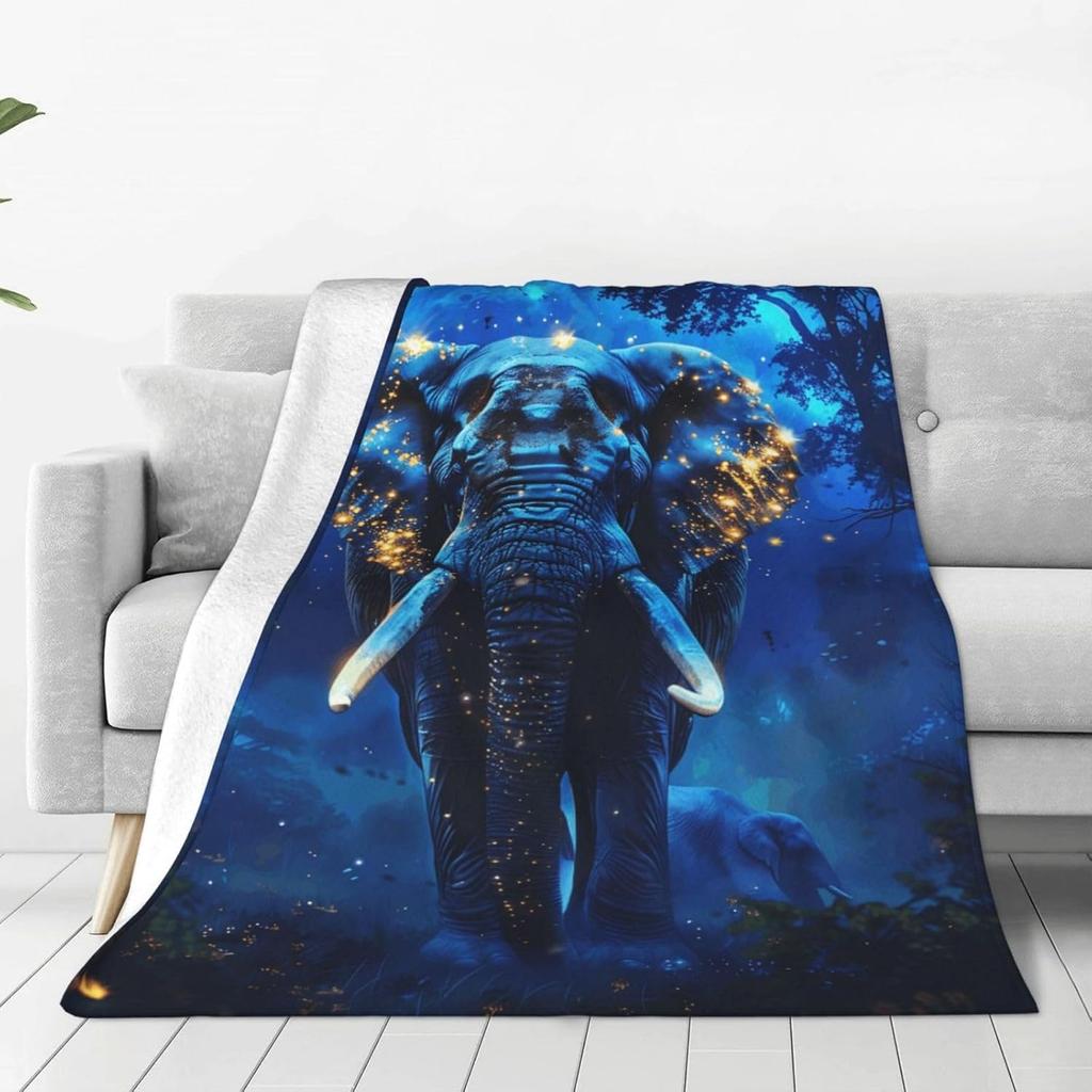 Snow Leopard Blanket with Three Wild Cats in Snowstorm Design for Cozy Living Room Decor AnimalPrintThrow Gift for Nature Lover