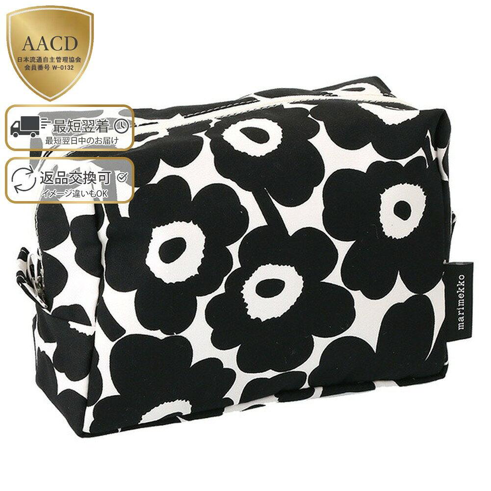 Marimekko Vilja Mini Unikko NordicVilja UnikkoCosmetic PouchTravel PouchMakeup Pouch (WhiteBlack)