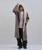 Lad Edition Drop Shoulder Long Wool Coat_Khaki Gray