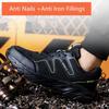 Ultra Light Safety Shoes Steel Toe Safety Sneaker Men Anti-puncture Iron Work Shoes with Protection Black Breathable Work Boots
