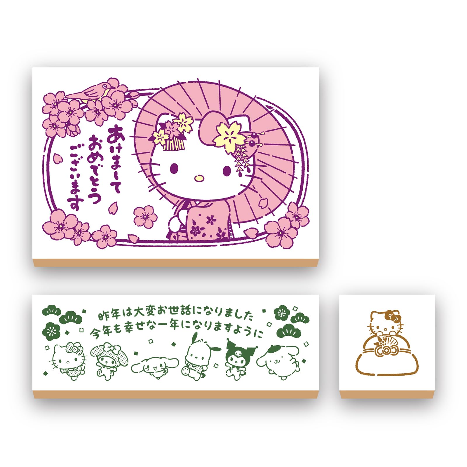 Набор штампов Sanrio Characters от Beverly для Нового Года, ручная работа, лошадь, Набор, (SRN-002A)