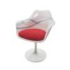 16 Scale Chair, Black with Red Cushion, Figure Doll (Chair, Swivel Chair) (White (Red Cushion)) [Item]