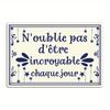 Iron Decor 1pc French Vintage Metal Tin Sign, Don't Forget to Be Amazing Every Day, Wall Art Decor for Home Farmhouse Office