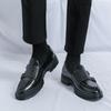 Fashion Doubl Buckles Style Men's Business Formal  Shoes Trendy Designer Style Wedding Fashion Party Large Men's Shoes New Models