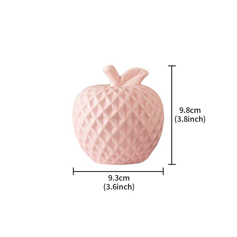 Minimalist Simple Desktop Ornament Apple Ceramic Statue Collection Centerpiece Fireplace Desk Cabinet Figurin Decoration Crafts