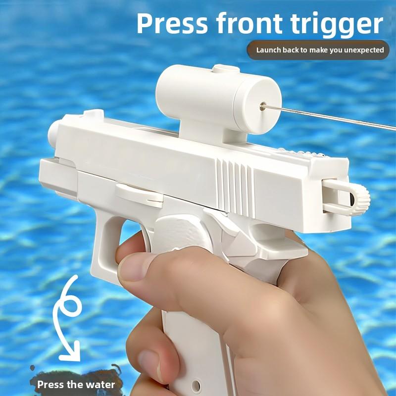 Handheld Manual Two-Way Water Gun Prank Watergun Toy Summer Seasides Water Toy Children Adult Outdoor Swimming Pool Seasides Toy